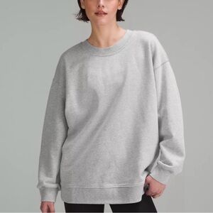 Lululemon Perfectly Oversized Crew in Gray